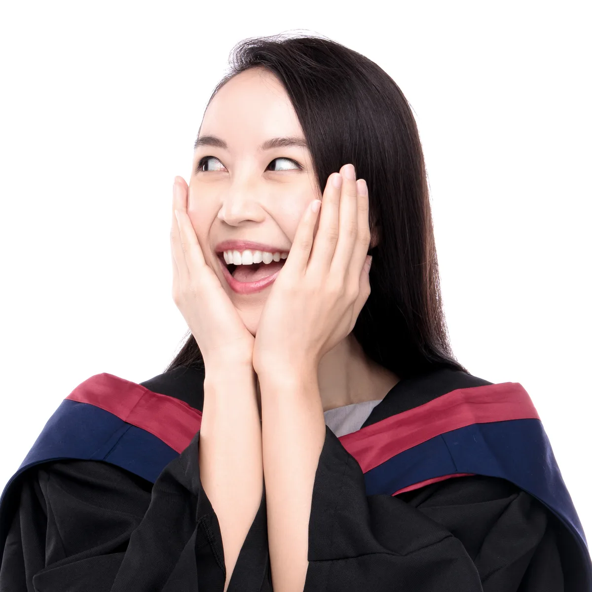 個人畢業相 ‧ 純淨白背景清新燦笑照 - Studio Photobi HK